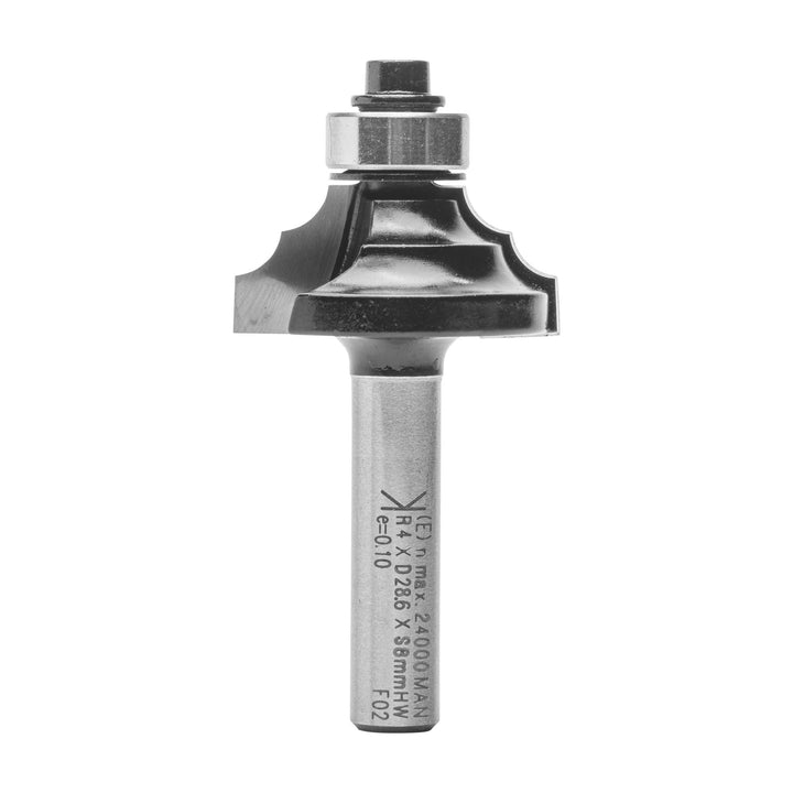 ENT 14500 Doppelradienfräser HW, Schaft (S) 8 mm, Durchmesser (D) 28,6 mm, NL 12,7 mm, R 4 mm, SL 32