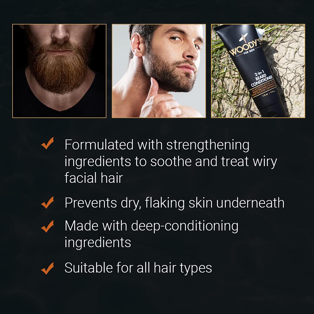 Woody's 2-in-1 Bart-Conditioner, 118 ml