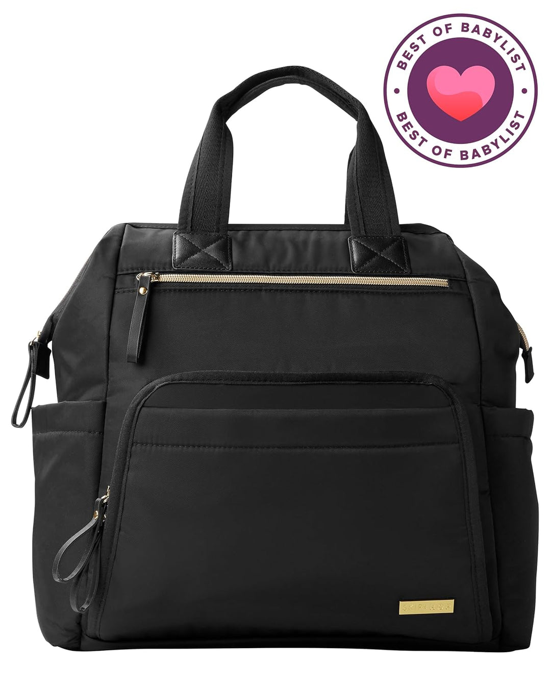 Skip Hop 200150 Main Frame Wide Open Backpack, Black Schwarz, Schwarz