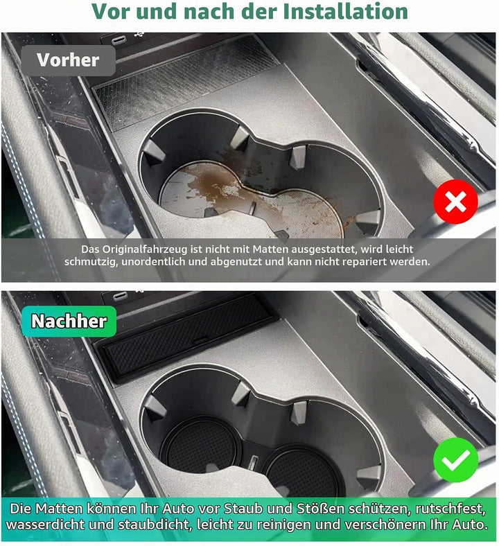 GAFAT Kompatibel mit Renault Austral E-Tech Hybrid (Automatikgetriebe) 2022 2023 Antirutschmatten, A