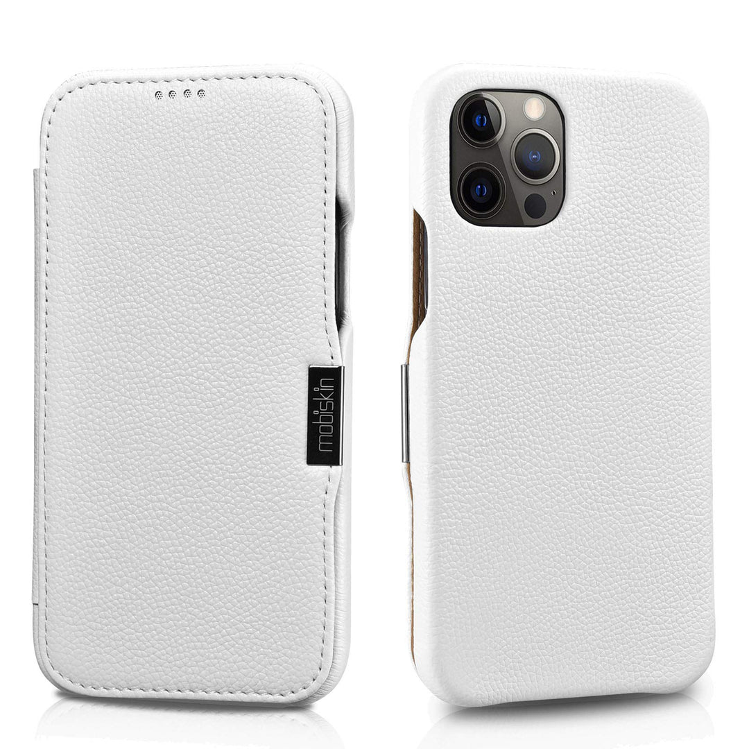 Mobiskin Hülle kompatibel mit Apple iPhone 12 und iPhone 12 PRO (6,1 Zoll), Handyhülle mit echtem Le