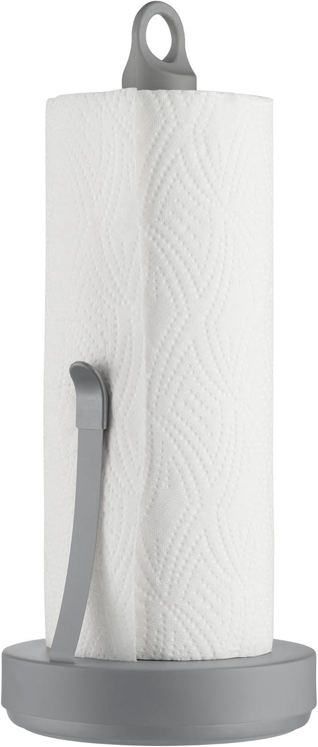 blomus -Loop- Küchenrollenhalter, Innovative Technik, Praktischer Haushaltshelfer, Farbe Black 64364