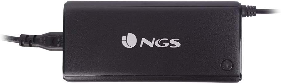 NGS BAN - Manuelles 90W Universal-Laptop-Ladegerät, Ladegerät mit 11 Adaptern, kompatibel mit HP, De