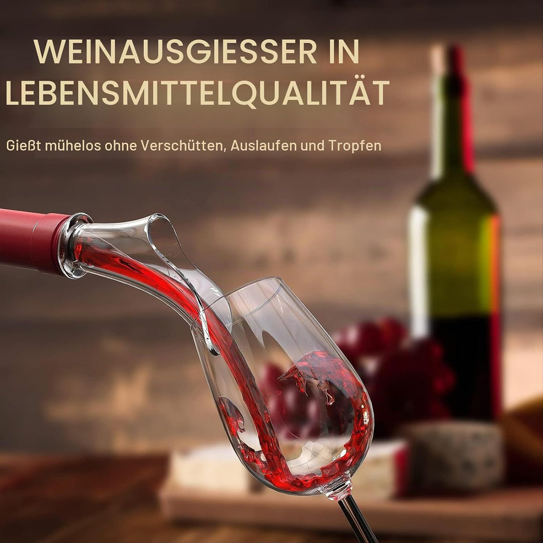 Quntis 4 in 1 Elektrischer Flaschenöffner, 7s Korkenzieher Elektrischer Automatischer Weinflaschenöf