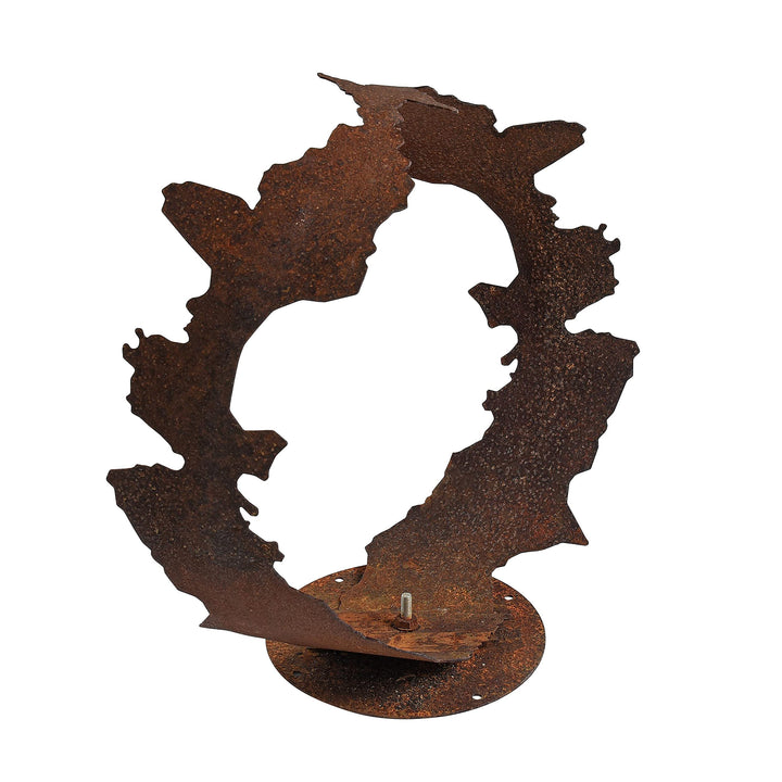 ESTEXO Dekofigur Gartendeko Edelrost Skulptur Gartenskulptur Rost Figur Dekoration Deko 38 cm, 38 cm
