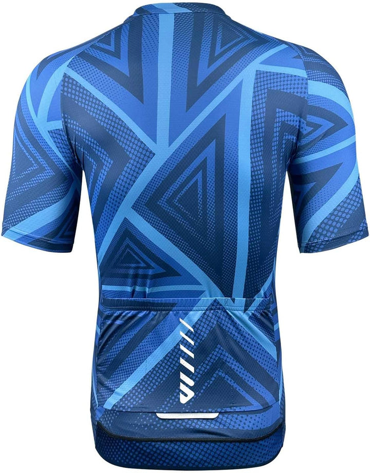 Wulibike Radtrikot Herren Langarm - Rennrad Trikot Herren Reissverschluss mit Taschen, Sommer Atmung