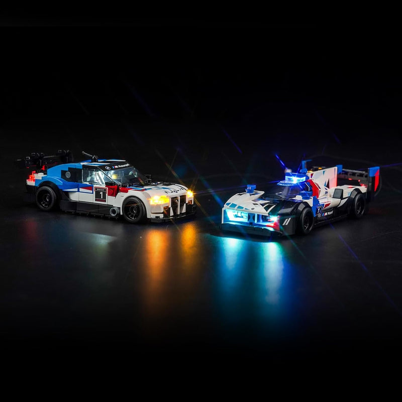 Led Licht Set für Lego Speed Champions BMW M4 GT3 & BMW M Hybrid V8 Rennwagen Auto-Spielzeug (Kein L