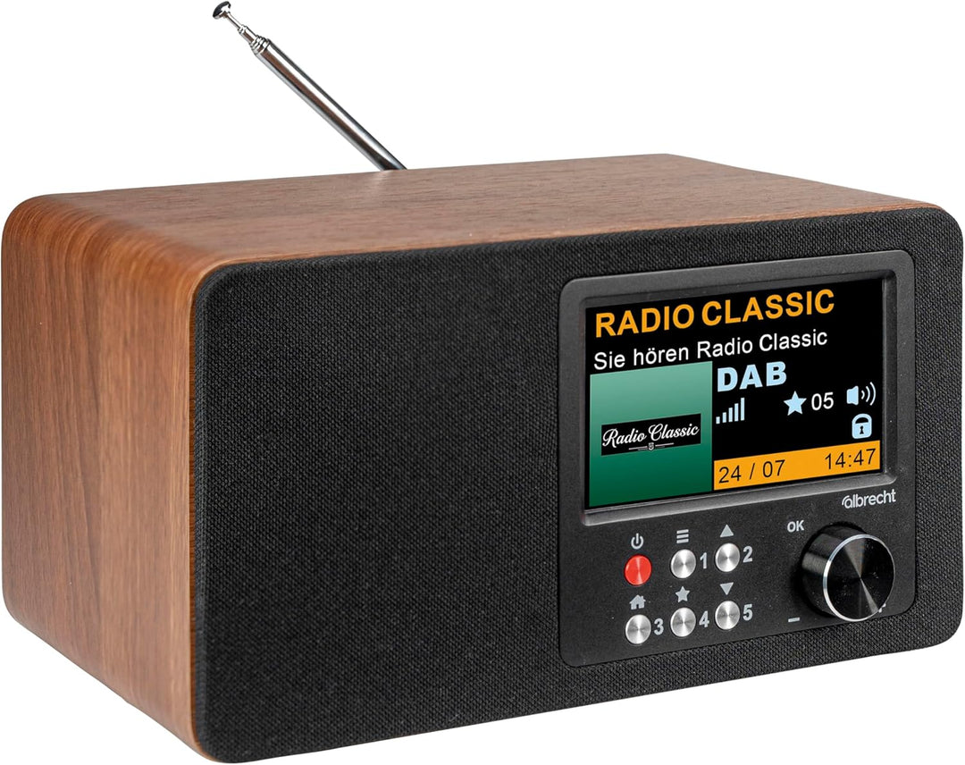 Albrecht DR 863 Digitalradio Mono, DAB+/UKW, grosses 4,3" Farbdisplay, ASA | 4,3" Farbdisplay, ASA-W