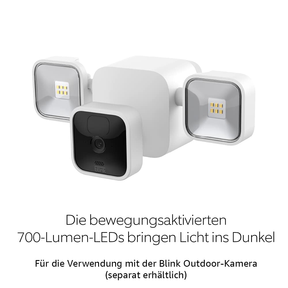 Blink Floodlight Mount | Flutlicht-Halterung für die Blink Outdoor-Kamera | Weiss Weiss Nur Flutlich