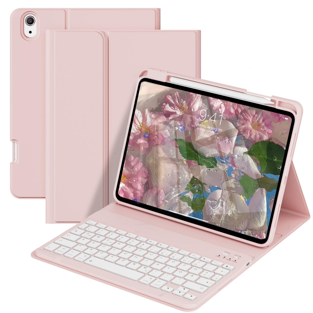 Hülle mit Tastatur für iPad 11. Generation (A16) 2025 11 Zoll, iPad 10. Generation 2022 10,9 Zoll, M