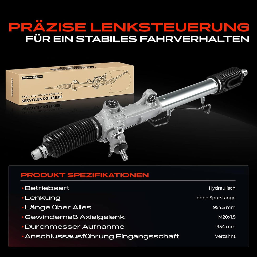 Frankberg Lenkgetriebe Servolenkgetriebe Hydraulisch für Linkslenker Kompatibel mit 4 Runner N18 2.7