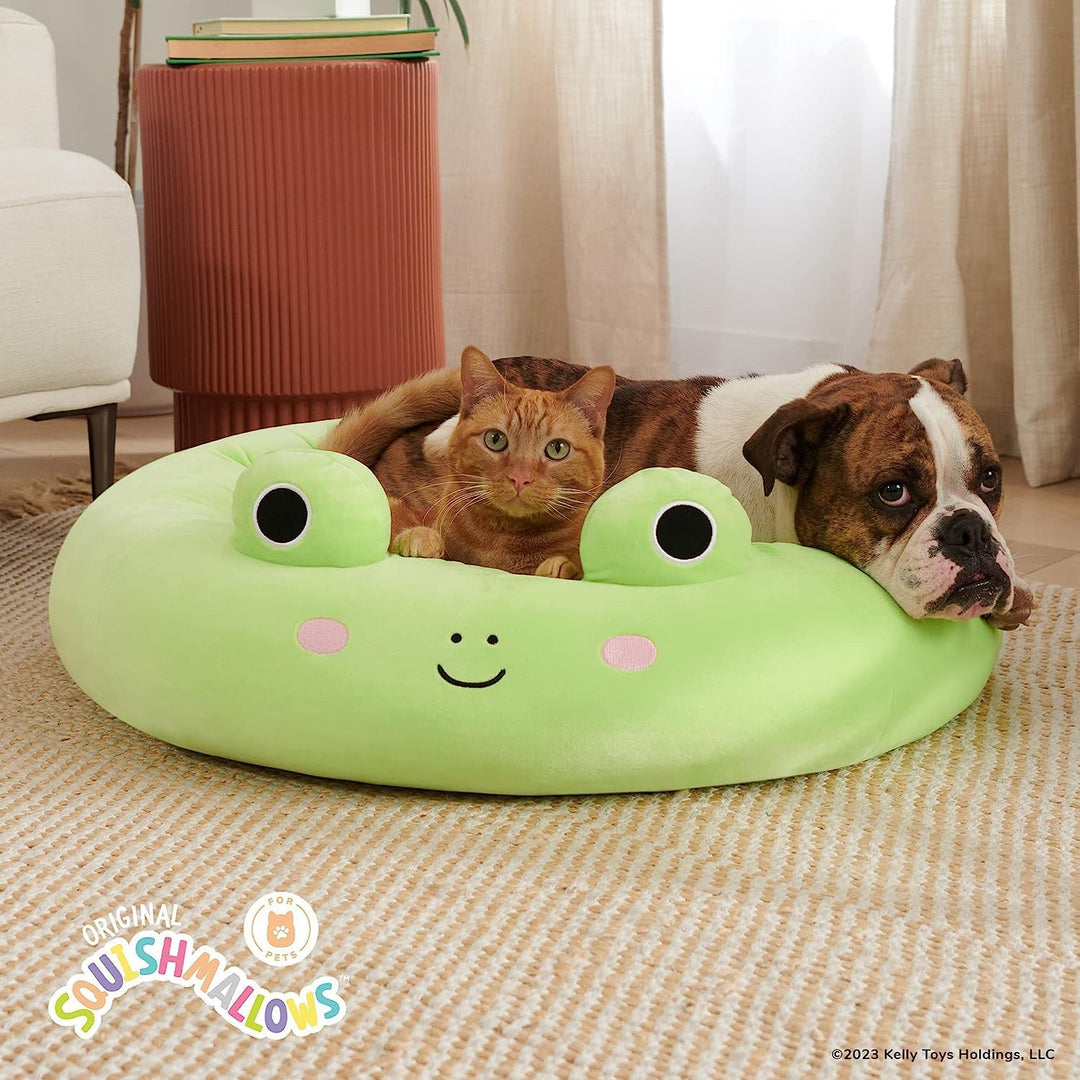 Squishmallows JPT0091 - Wendy der Frosch Tierbett 60 cm, offizielles Jazwares Plüsch, superweiches H