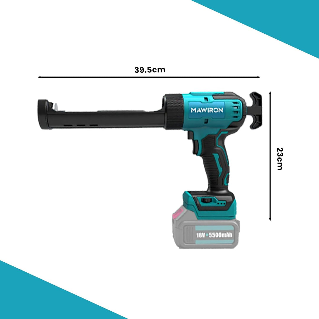 Akku Kartuschenpresse für Makita 18V, Elektrische Kartuschenpresse mit 6 Geschwindigkeiten, LED-Lich