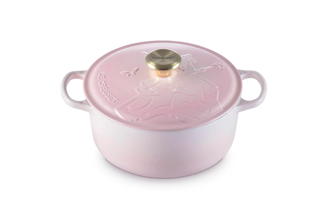 Le Creuset Wicked Collection Glinda Rundkasserolle aus Gusseisen mit Prägung