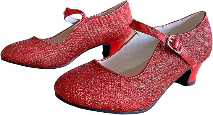 La Seno Rita Princess Glitter ELSA Frozen Spanish Flamenco Shoes Rot 25 EU, Rot 25 EU