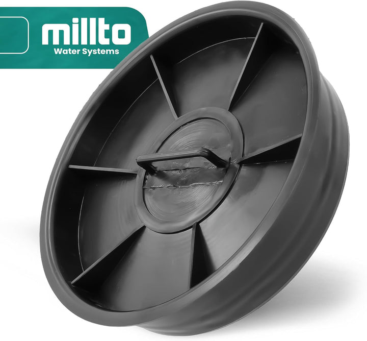 Millto 5X Wellrohr Endkappe Schachtabdeckung 315 mm Untere Abwasserrohr Deckel Schachtdeckel Haltbar