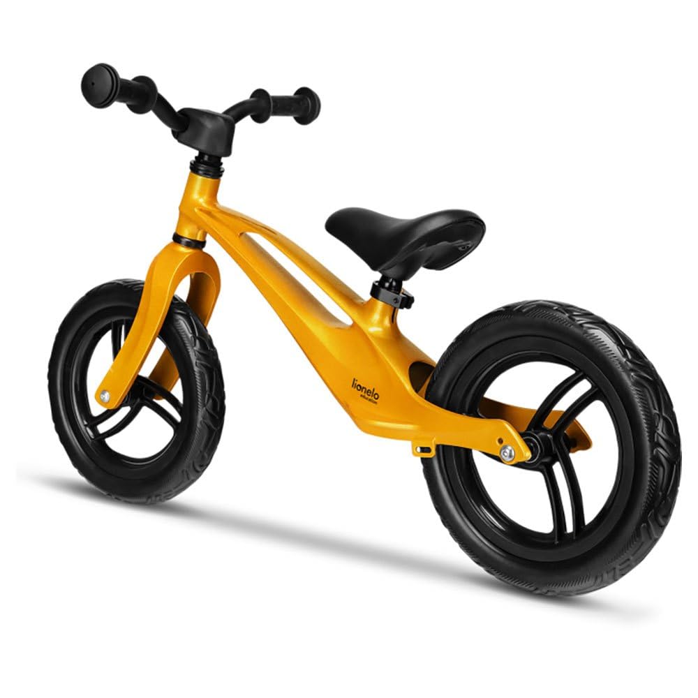Lionelo Bart Laufrad ab 2 Jahre bis zu 30 kg, Magnesiumrahmen, 12 Zoll Räder, Lenkrad und Sattel höh