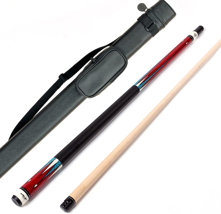 Riley Centurion American Billardqueue mit Kunstledergriff, 147 cm, 13 mm Spitze (P4C) P4C mit Koffer