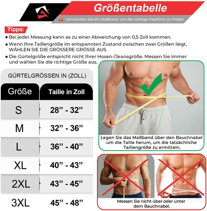 AQF Gewichthebergürtel 10.2cm Breit Leder Gepolsterte Kraftraining Gürtel, Lendenwirbelstütze Gürtel