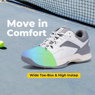 FitVille Extra Weit Tennisschuhe Herren Breit Hallenturnschuh Atmungsaktiv Training Schuhe für Tenni