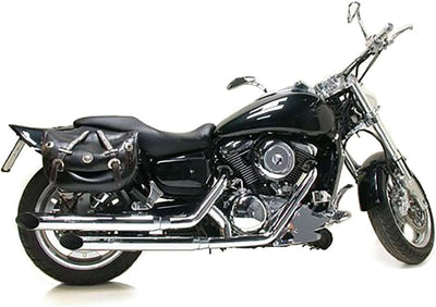 Auspuffanlage LeoVince Komplettanlage SILVERTAIL K02, chrom, mit Zulassung für Kawasaki VN 1500/1600