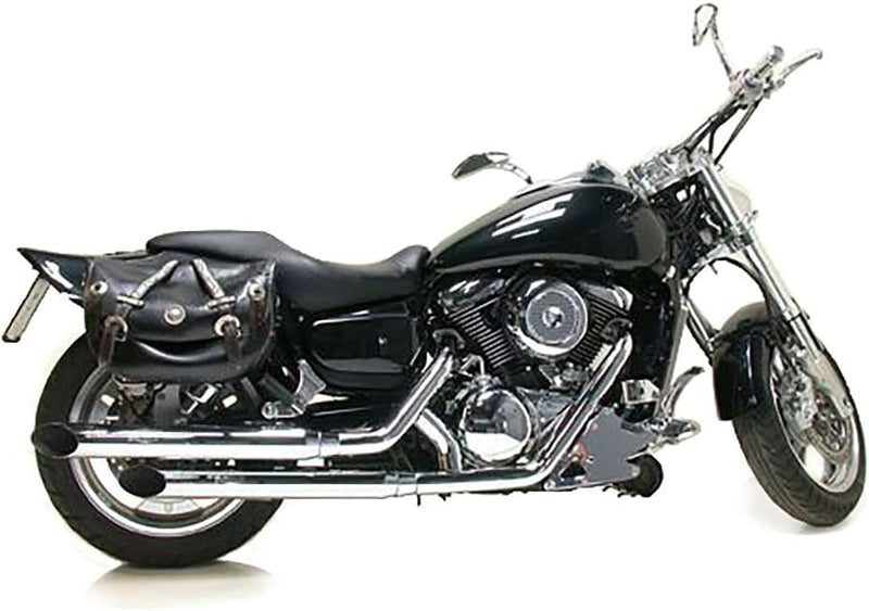 Auspuffanlage LeoVince Komplettanlage SILVERTAIL K02, chrom, mit Zulassung für Kawasaki VN 1500/1600