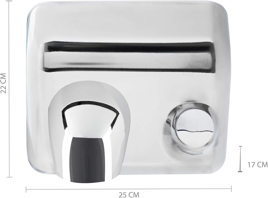 Stagecaptain HD-55 Dryboy Händetrockner zur Wandmontage - Handtrockner mit Taster - Leistung: 2300 W