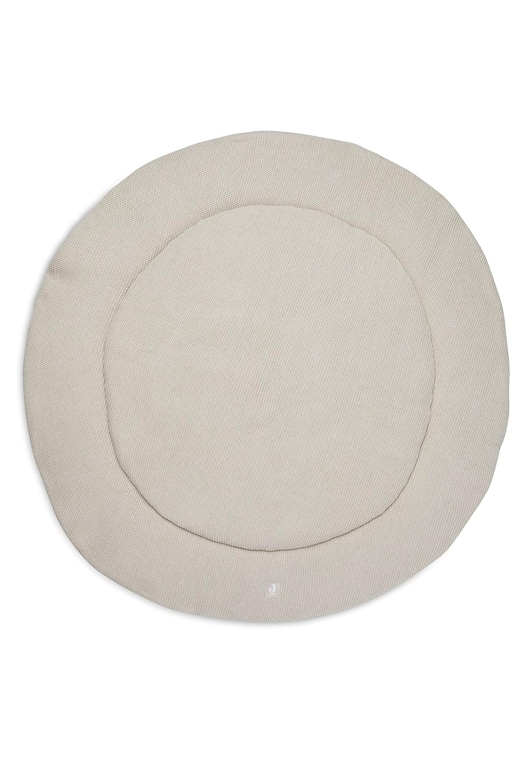 Jollein Krabbeldecke für Baby - Basic Knit, Nougat - Laufgittereinlage - Ø 95 cm - Spieldecke Baby -