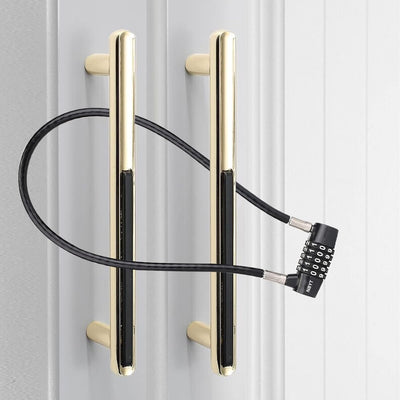 NBYT Kabel Draht Kombinations Vorhängeschloss,58cm Länge,8mm Durchmesser, für Schranktürgriffe, Fahr