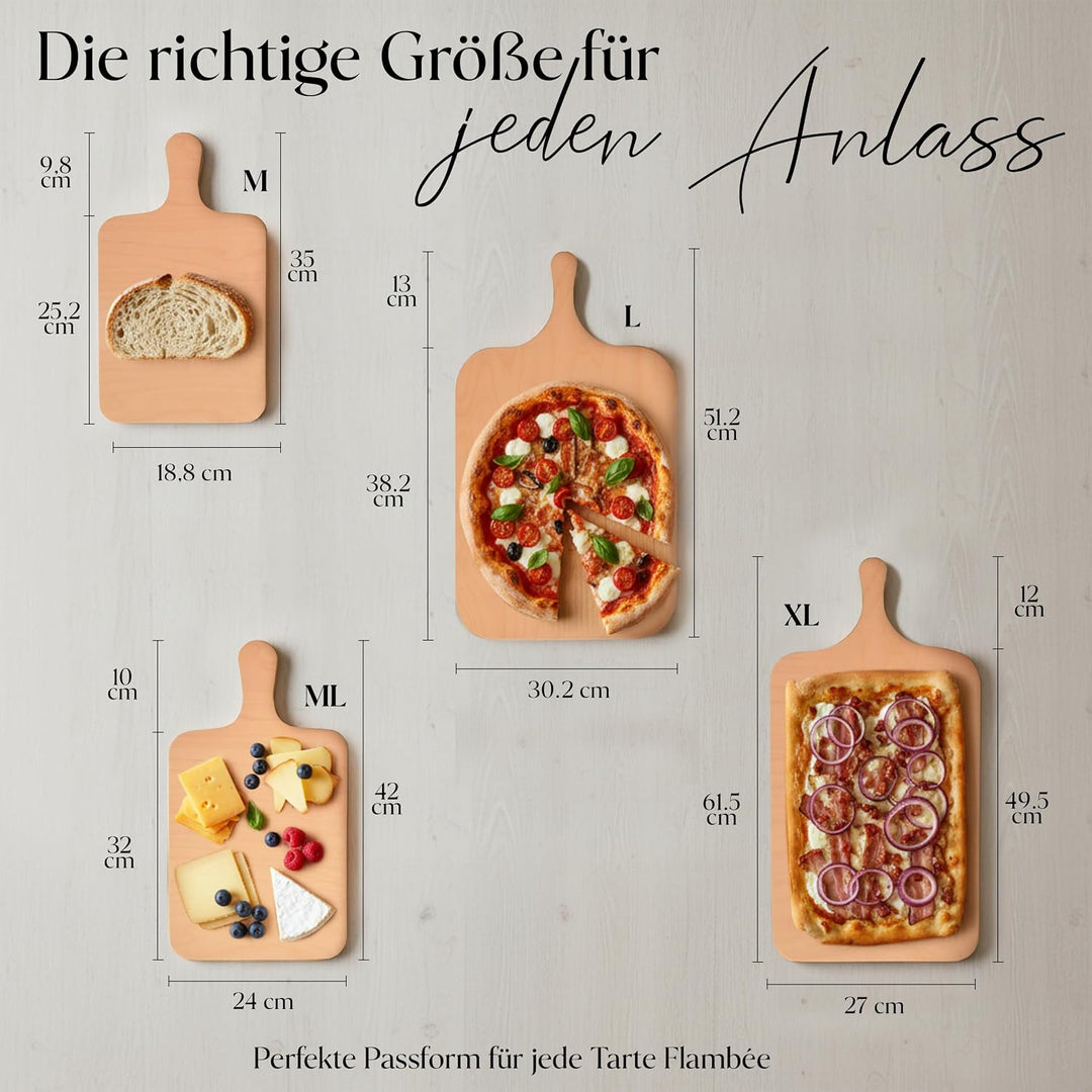 Die Schreiner - Christoph Siegel 20er Set Flammkuchenbrett - formschön &amp; praktisch Grösse L, L