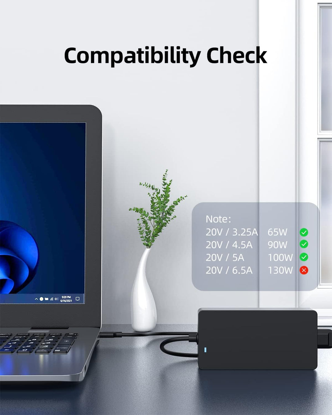 100W 90W USB C Netzteil Ladekabel Kompatibel mit Lenovo Thinkpad T16 P16s Ideapad Slim 5 Yoga Slim P