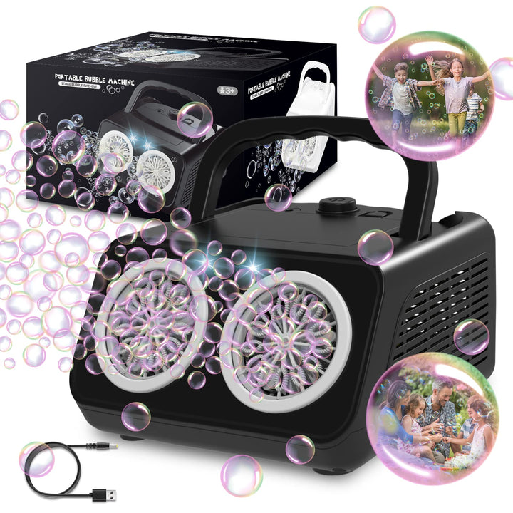 PANACARE 2.0 Automatische Seifenblasenmaschine, Tragbar Professional Bubble Machine 20000+ Bubbles/M