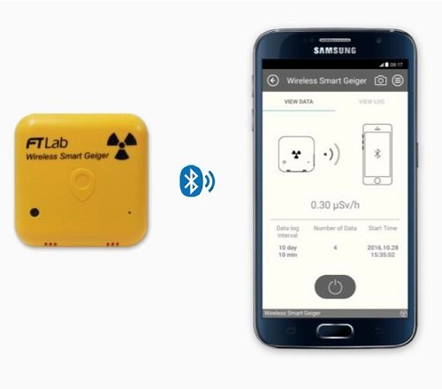 Smart Wireless Geigerzähler Strahlenmessgerät Dosimeter Radiometer Geiger-Müller Zähler iOS Android