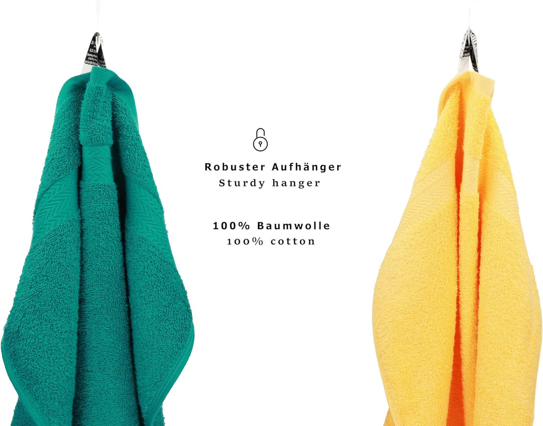 Betz 10-TLG. Handtuch-Set Classic 100% Baumwolle 2 Duschtücher 4 Handtücher 2 Gästetücher 2 Seiftüch