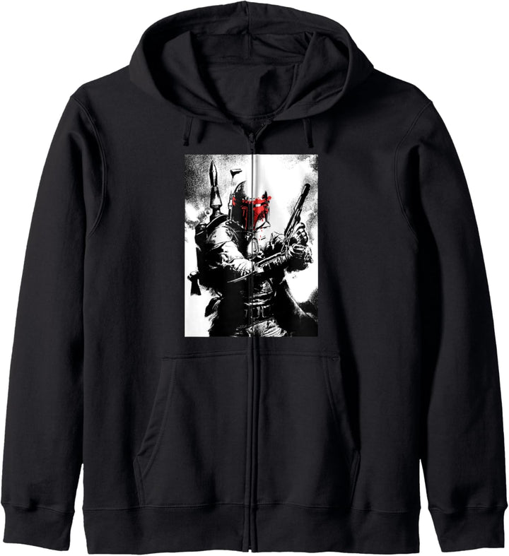 Star Wars Bobba Fett Negative Poster Kapuzenjacke