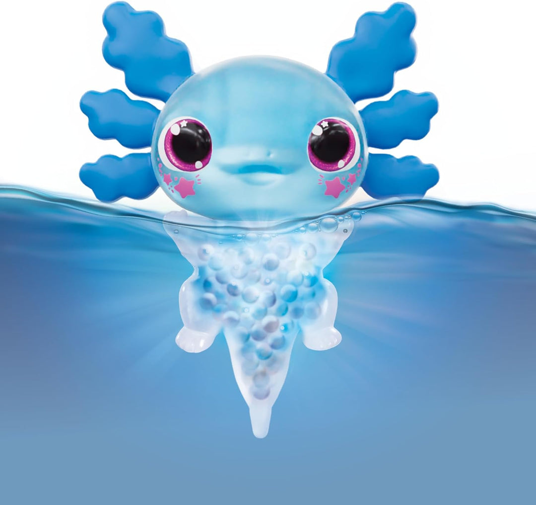 Animagic Let’s Glo Axolotl – Blau, Elektronisches & Leuchtendes Haustier Kinder ab 4 Jahren, Sensori