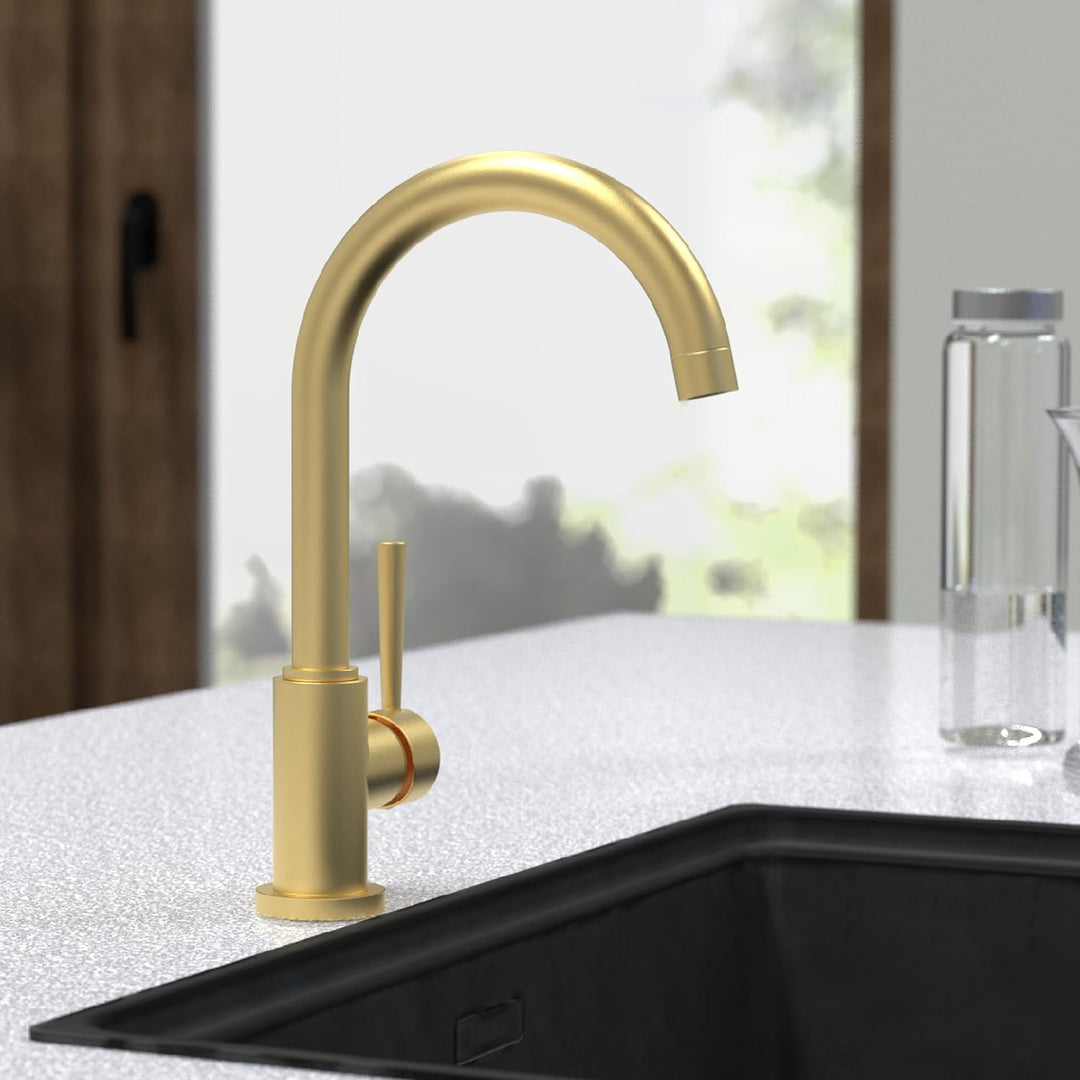 SCHÜTTE 79167 Küchenarmatur Cornwall, 360 Grad schwenkbarer Wasserhahn Küche, Mischbatterie für die