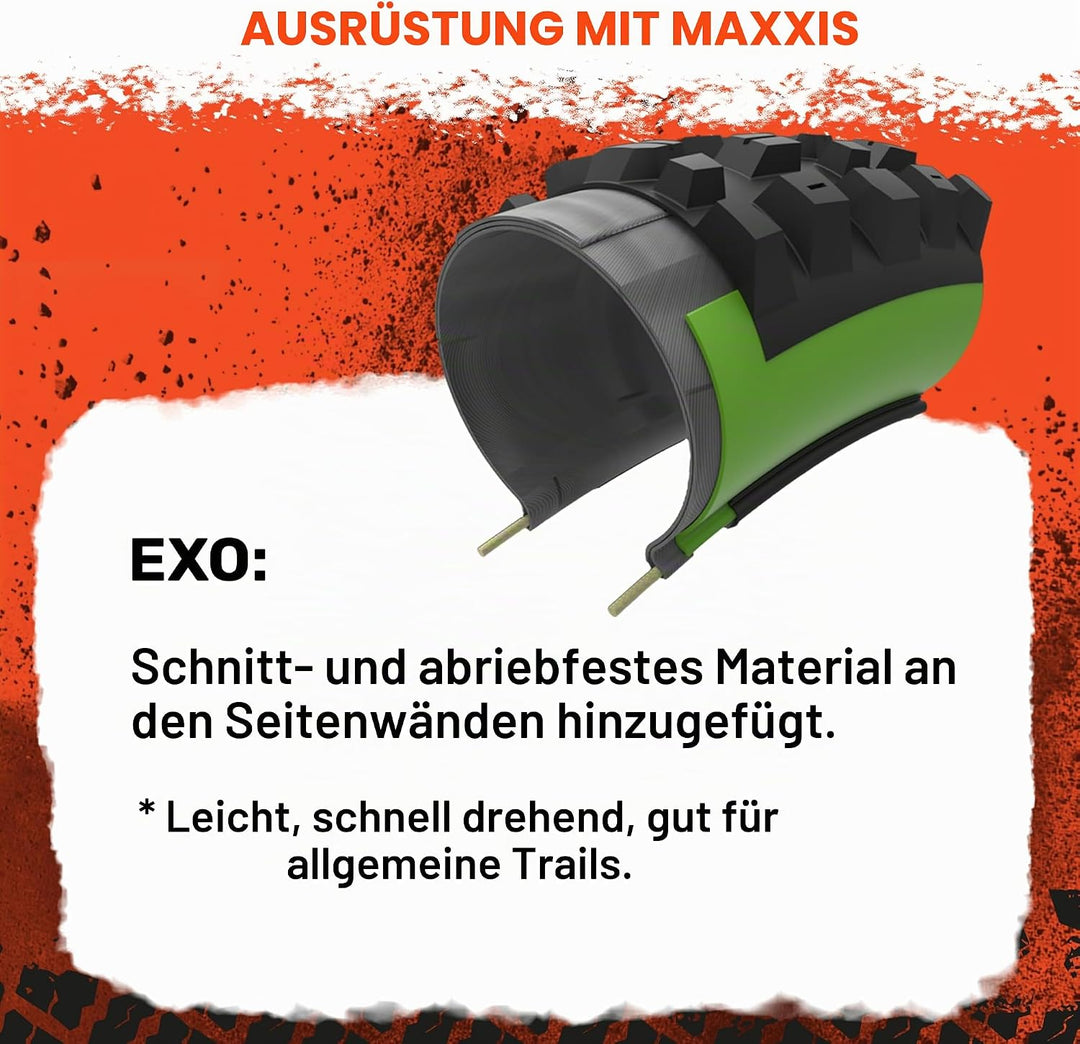 Maxxis Unisex – Erwachsene Minion DHR II Reifen, Schwarz, 27.5 X 2.30 27.5 X 2.30 Schwarz, 27.5 X 2.