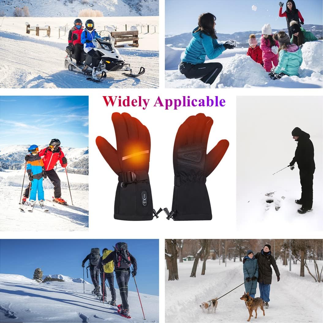 BARCHI Beheizte Fäustlinge für Männer und Frauen,Elektrisch Beheizte Fäustlinge,Wiederaufladbare Han