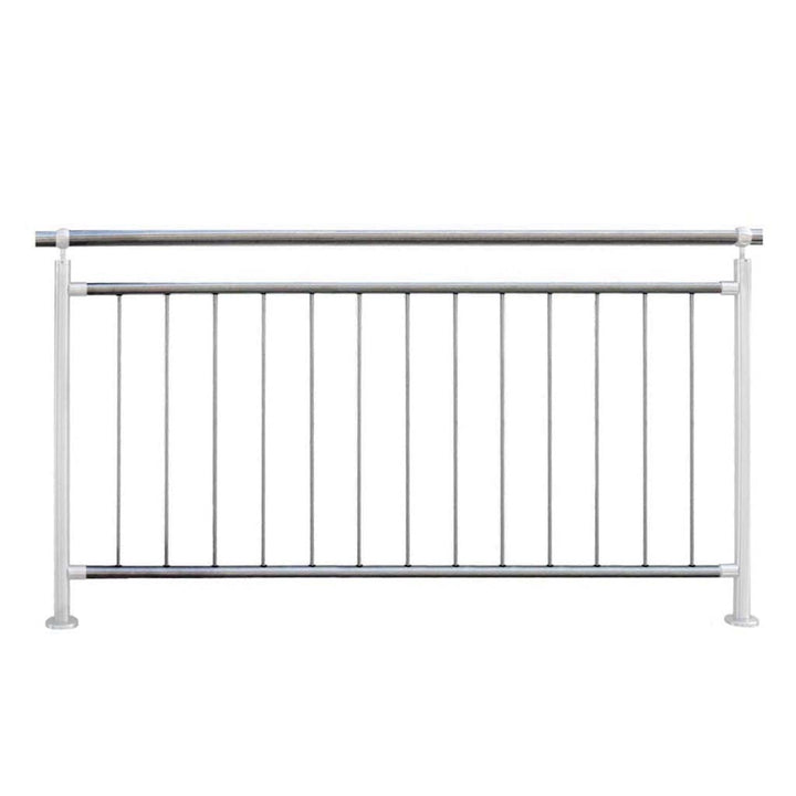 TIBU Geländer senkrechte Streben Balkon Terrasse Brüstung in der Länge: 1810 mm Höhe:900 mm 1810 mm