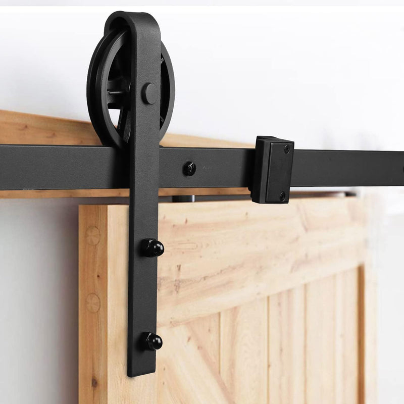 Jopassy 183cm (6FT) Schiebetürbeschlag, Schiebetürsystem Set, Schiebetüren Tragfähigkeit 150kg, Schi