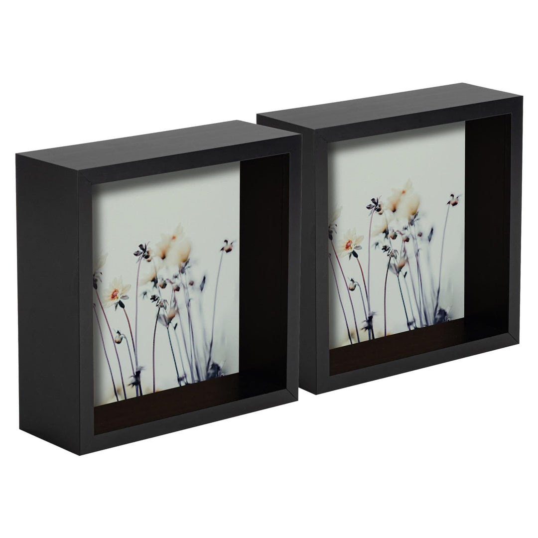 Nicola Spring 3D Deep Box Fotorahmens - 6 X 6 - Schwarz - Pack Von 5