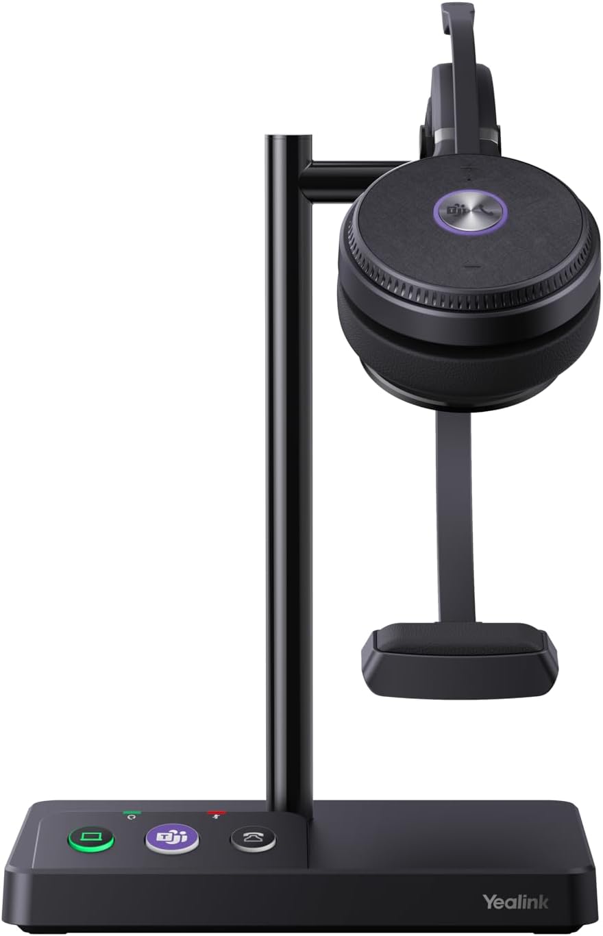 Yealink WH62 Mono DECT Wireless Headset Teams, schwarz WH62 Mono Teams, WH62 Mono Teams