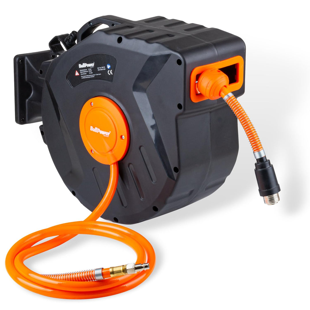 Druckluftschlauch Aufroller Druckluft Schlauchaufroller Schlauchtrommel mit Standard-Schnellkupplung