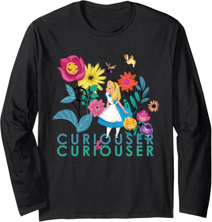 Disney Alice in Wonderland Curiouser & Curiouser Langarmshirt