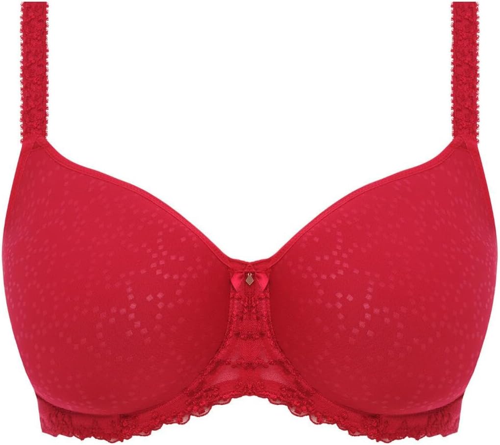 Fantasie Damen Ana Bügel Rebecca Formgeformter Spacer T-Shirt-BH, Blickdicht 65D Rot/Ausflug, Einfar
