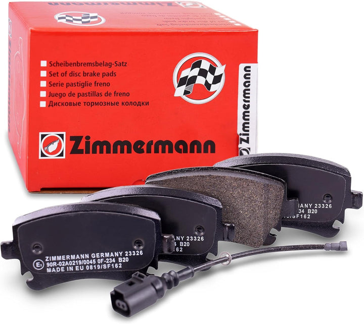 ZIMMERMANN 23326.175.1 Serie Bremsbelagsatz, Hinten, 1 Sensor, inklusive Platte dämpfend