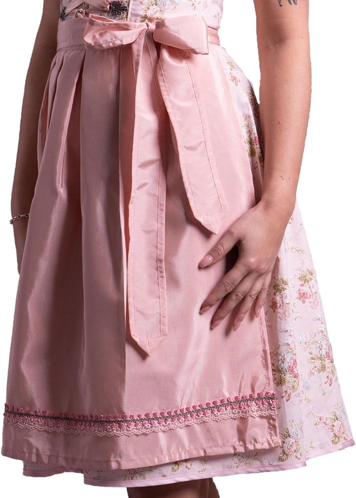 Dirndl Set Trachtenkleid Rose feingeblümt 538GT (44)