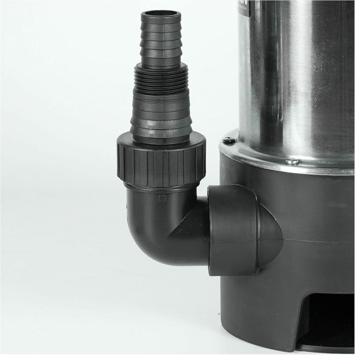 STIER Edelstahl Tauchpumpe Schmutzwasserpumpe ESTW-1100, 20.000 l/h, 11000 W, Edelstahlgehäuse, Schw