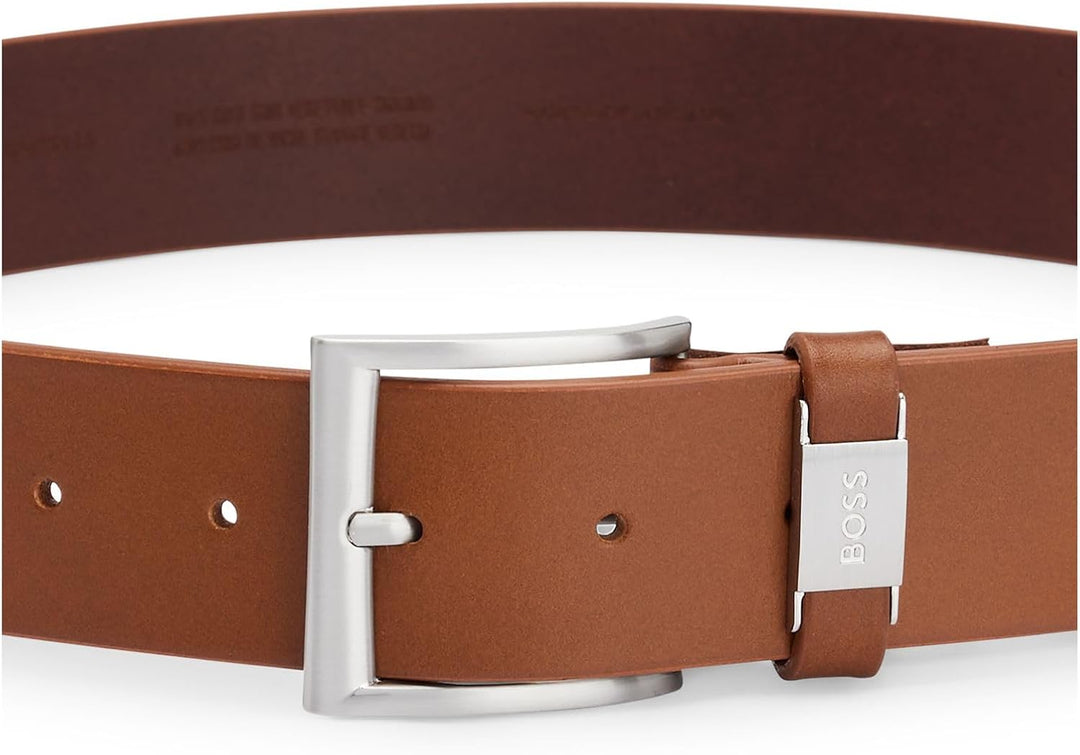 BOSS HUGO Herren Gürtel Ledergürtel Connio 50224631 -210 Medium Brown 105, -210 Medium Brown 105
